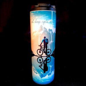 20 oz stainless steel Tumbler for your favorite cyclist